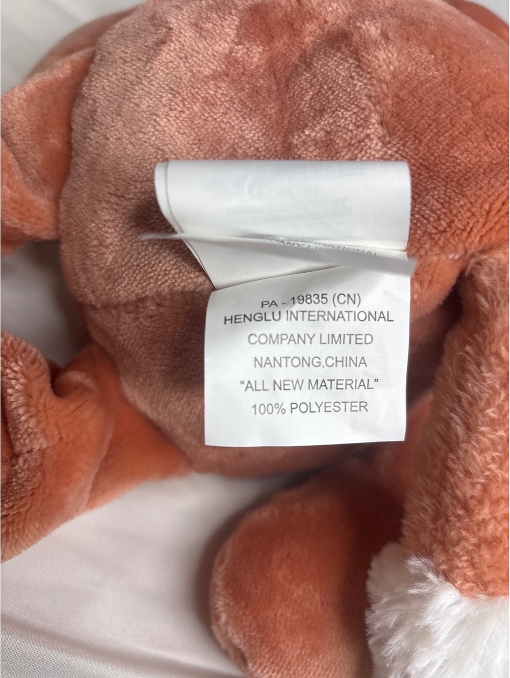 Max Studio Kids Sleeping Velour Fox Plush 19" Closed Sleepy Eyes Floppy Legs EUC - Picture 9 of 9